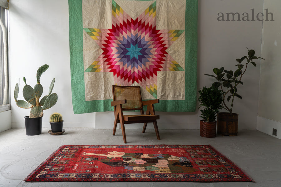 アフガニスタン 1980年代 バルーチラグ】トライバルラグ-ヴィンテージ