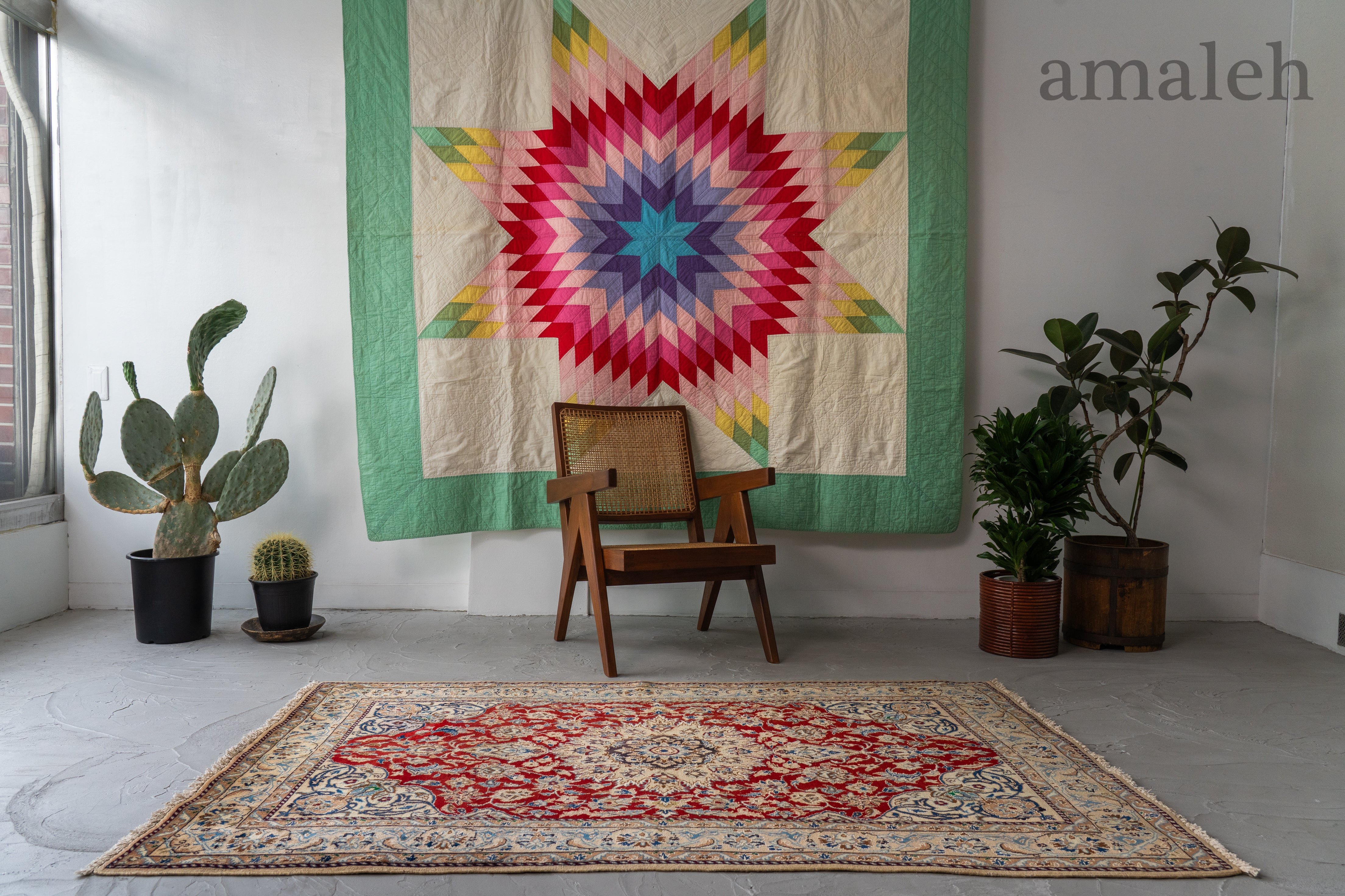 【Vintage rug】ペルシャ絨毯｜150 × 104cm｜アフシャル族 Vintage rug】ペルシャ絨毯｜150 × 104cm｜アフシャル族