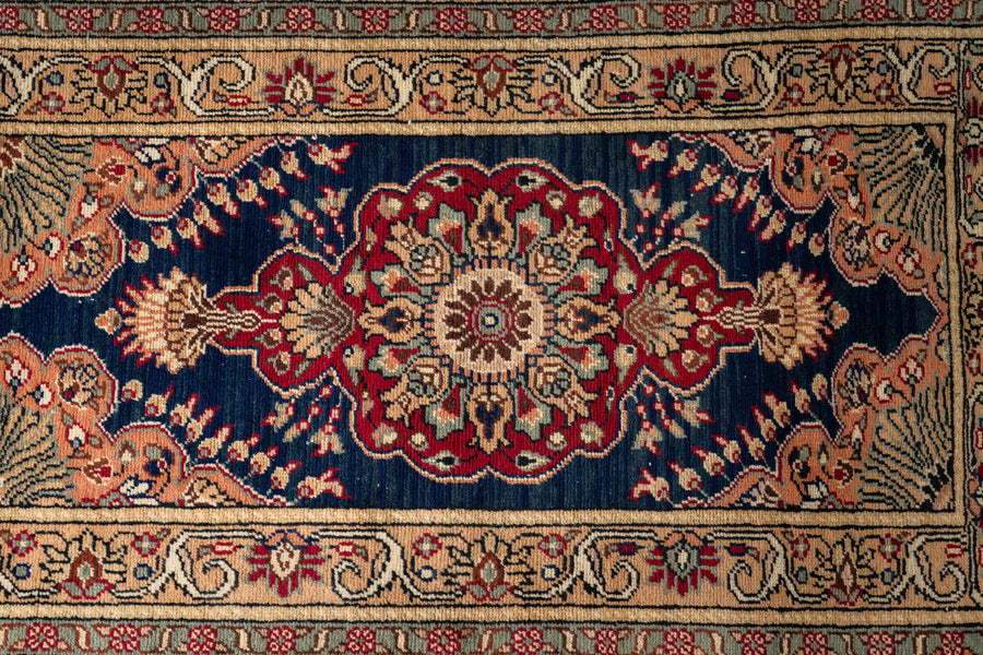 手織り絨毯　ビンテージ トライバルラグ 手織り絨毯 トルクメンビンテージラグ 61cmx48cm 140