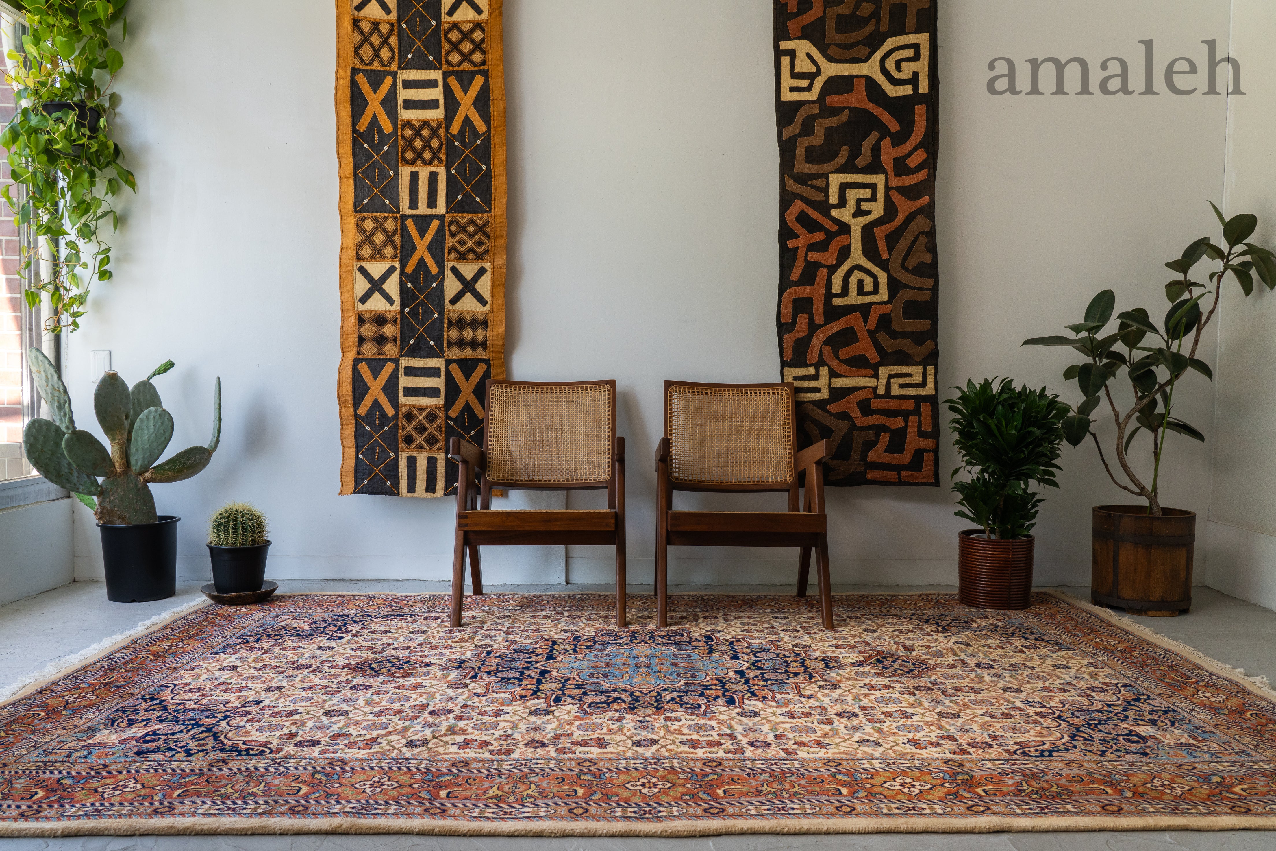 amaleh ヴィンテージラグ 1990s インド産 1990年代 ヴィンテージラグ】ギャッベ-ヴィンテージラグ専門