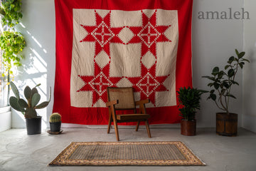 インド産　1990年代　ヴィンテージラグ　ボテ柄　糸杉　縁起物　グレー　グリーン　ベージュ　ブラウン　茶系　インド絨毯 　リビングサイズ　6畳　8畳　10畳　12畳　ダイニングテーブル　ソファ　テーブル　寝室　スタジオ　和室　ディスプレイ　家具　ヴィンテージ家具　手織り　絨毯　カーペット　amaleh　通販