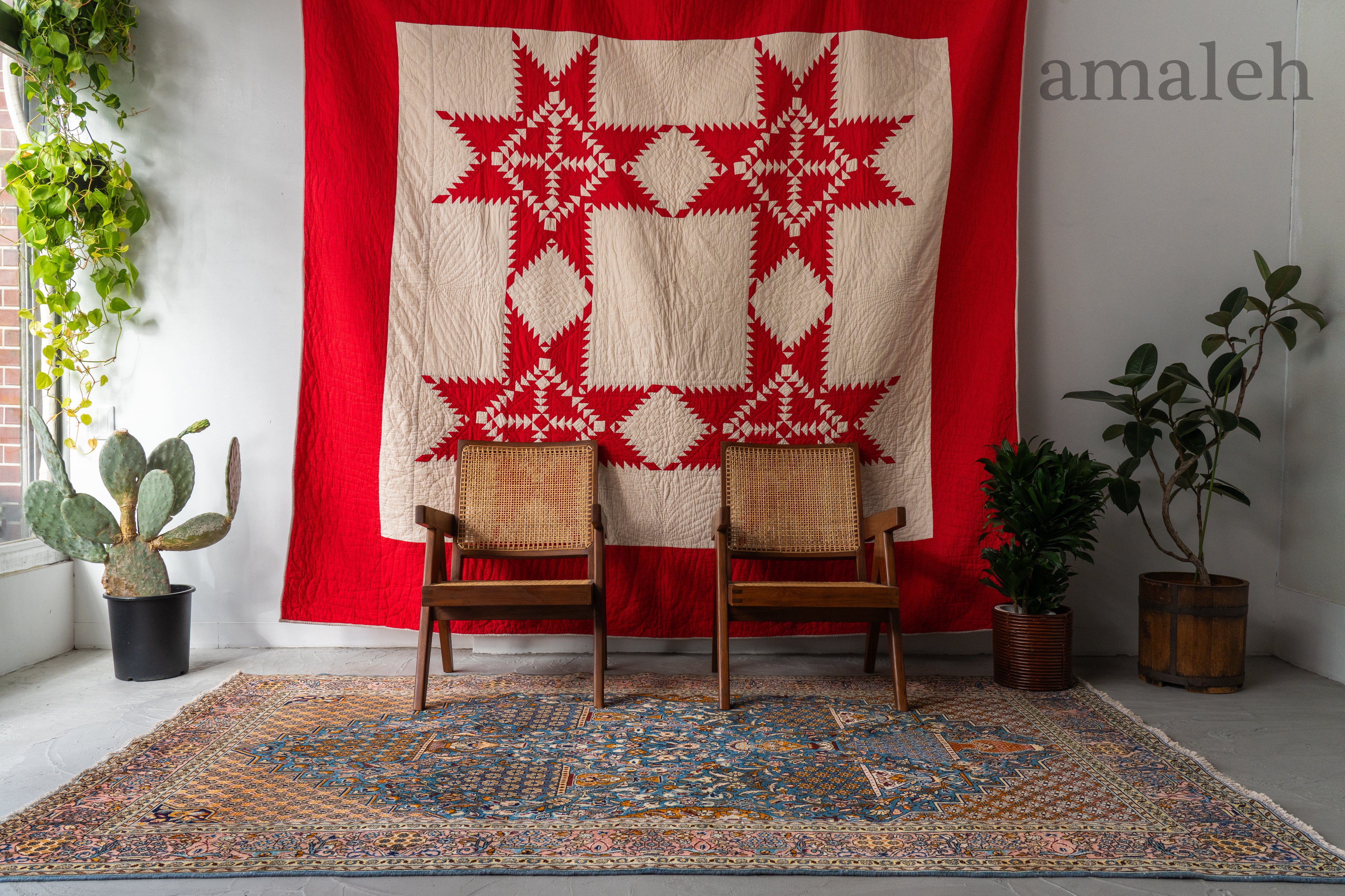 LARGE SIZEのヴィンテージラグ・トライバルラグ・手織り絨毯