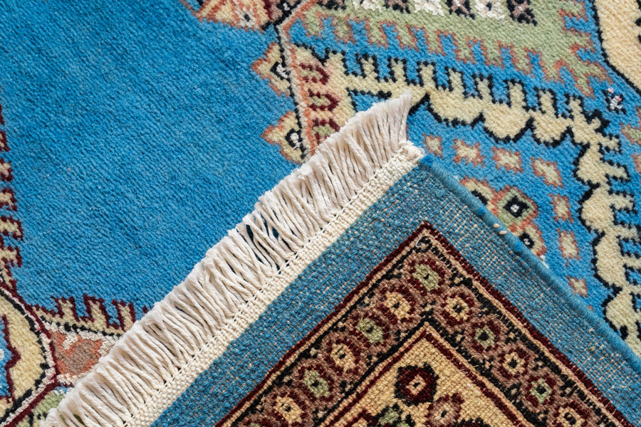 パキスタン産 2000年代 パキスタンラグ】手織り絨毯-アンティークラグ