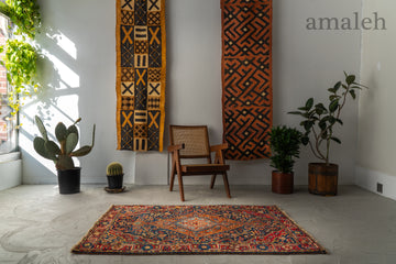 トルコヴィンテージラグ A85 レア スモールラグ ピンク ネイビー ブラウン トルコヴィンテージラグ A85 レア スモールラグ ピンク ネイビー