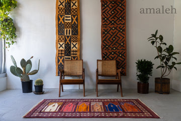 ヴィンテージラグ　パキスタン　トライバルラグ　手織り絨毯 ヴィンテージラグパキスタントライバルラグ手織り絨毯