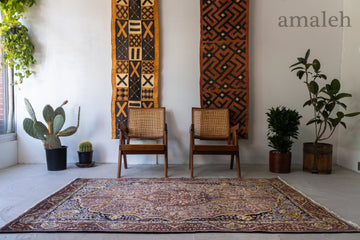 LARGE SIZEのヴィンテージラグ・トライバルラグ・手織り絨毯