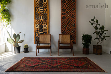 LARGE SIZEのヴィンテージラグ・トライバルラグ・手織り絨毯