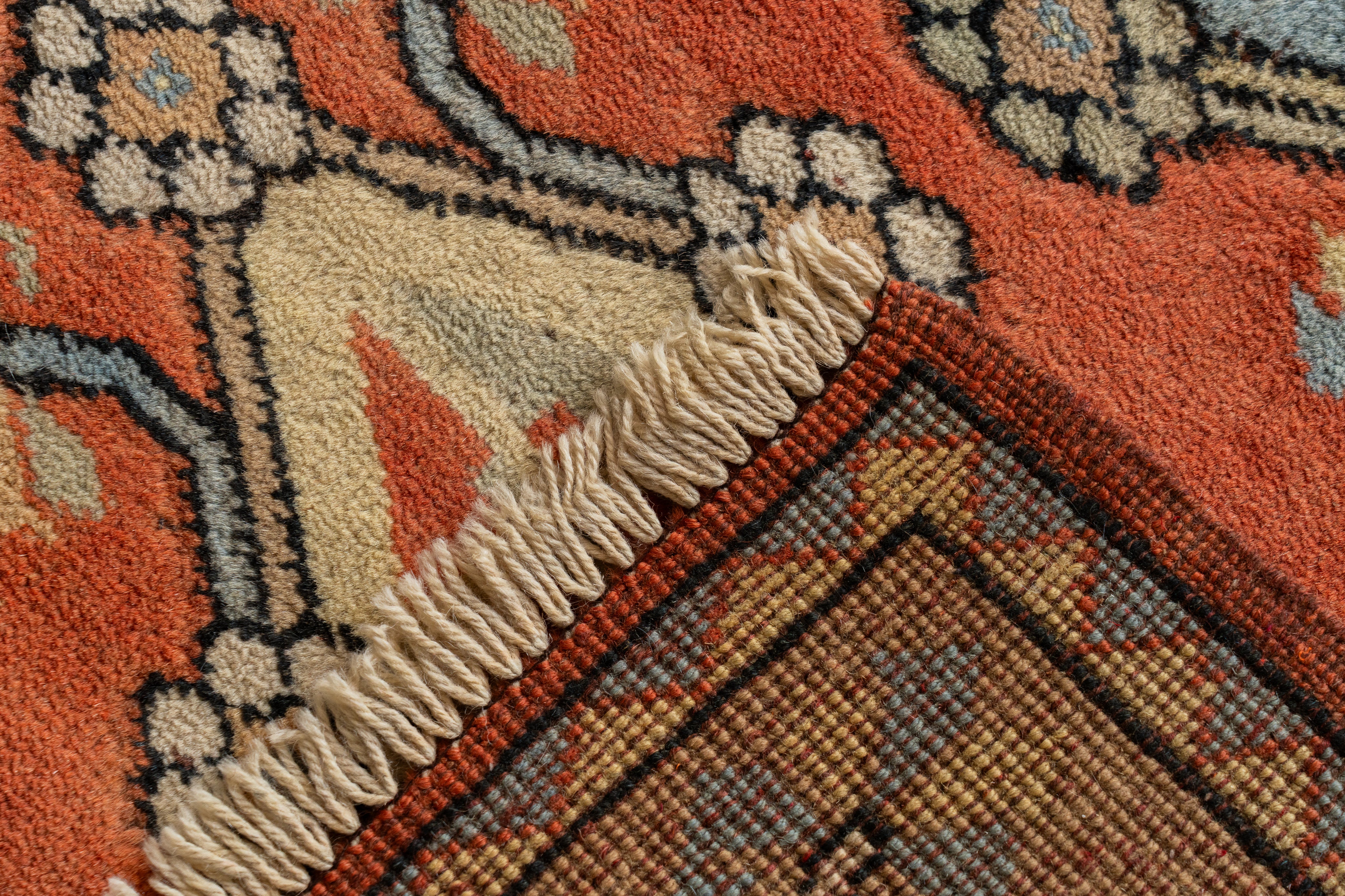 トルコ産 1980年代 手織り絨毯】トルコ絨毯-アンティークラグ-オールド