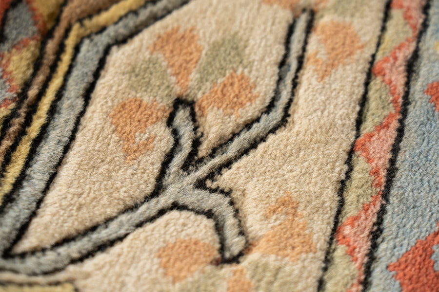 トルコ産 1980年代 手織り絨毯】トルコ絨毯-アンティークラグ-オールド