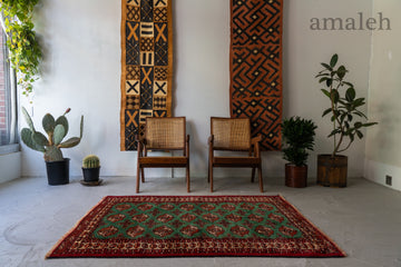 53x51cm トライバルラグ手織り絨毯ヴィンテージ ラグ❣️sale❣️ LARGE SIZEのヴィンテージラグ・トライバルラグ・手織り絨毯