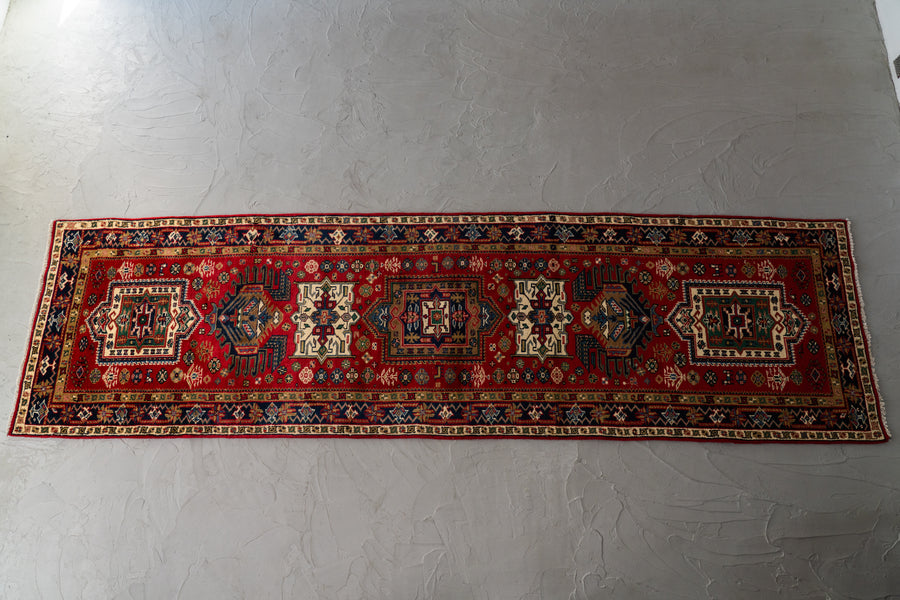 手織り絨毯 インド ヴィンテージラグ スクエア 手織り絨毯 インド