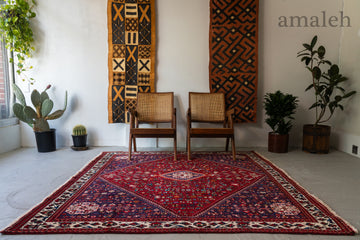 LARGE SIZEのヴィンテージラグ・トライバルラグ・手織り絨毯