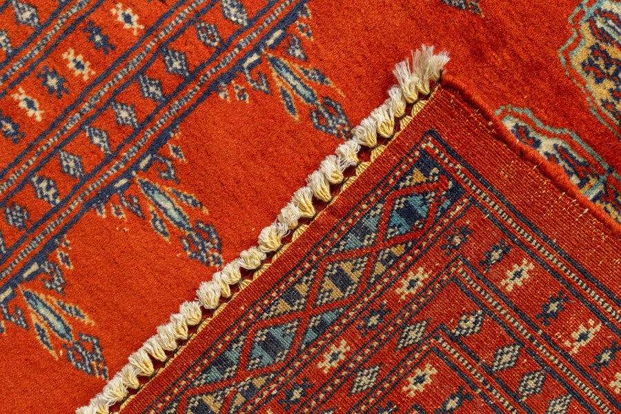 パキスタン産 1980年代 パキスタンラグ】手織り絨毯-アンティークラグ