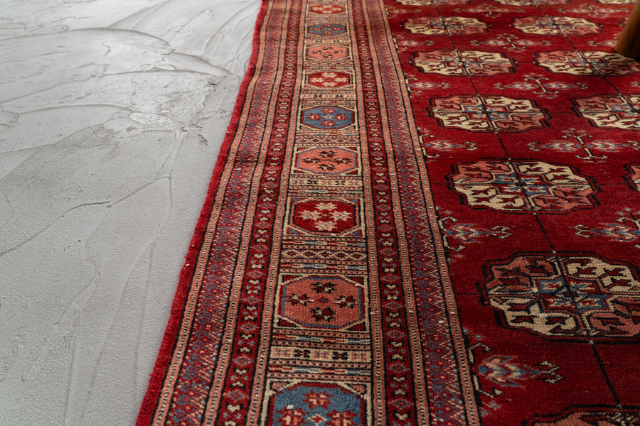 パキスタン産 1980年代 パキスタンラグ】手織り絨毯-アンティークラグ