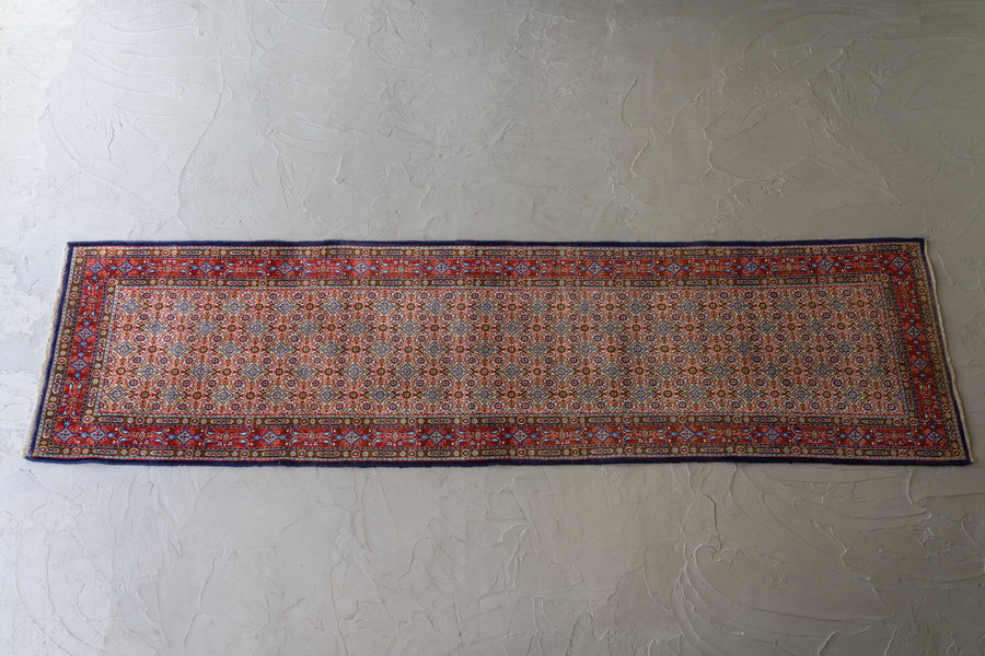 イラン産 1980年代 ペルシャ絨毯】手織り絨毯-アンティークラグ