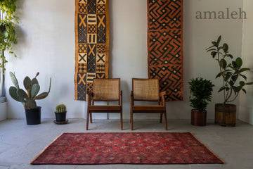 LARGE SIZEのヴィンテージラグ・トライバルラグ・手織り絨毯