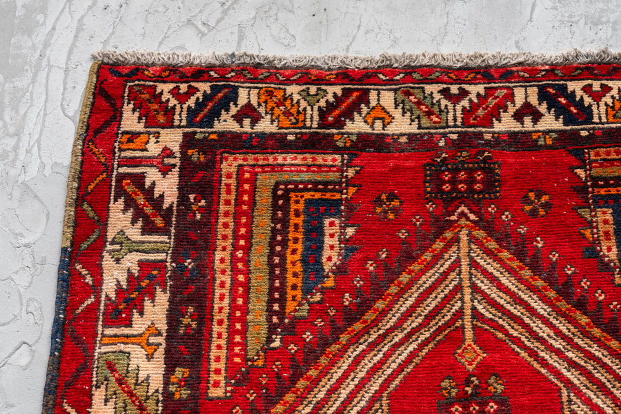 イラン産 1980年代 ヴィンテージラグ】ペルシャ絨毯-手織り絨毯