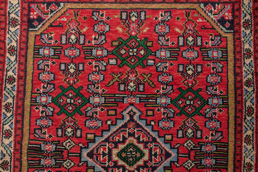 イラン産 1980年代 手織り絨毯】ペルシャ絨毯-アンティークラグ