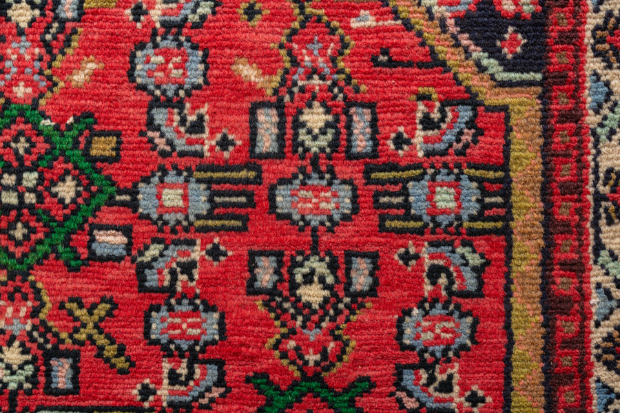 イラン産 1980年代 手織り絨毯】ペルシャ絨毯-アンティークラグ