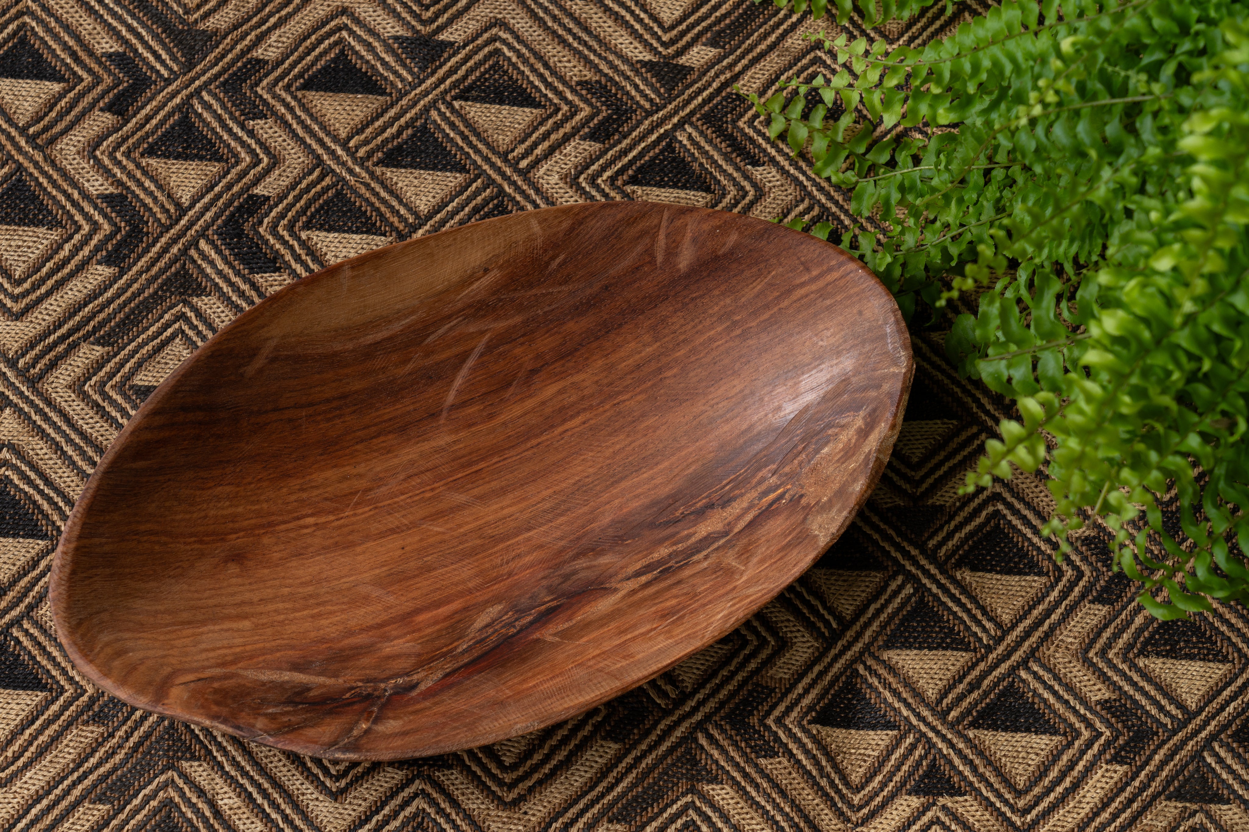 アフリカ産 ウッドプレート 】木製プレート-ヴィンテージラグ専門店