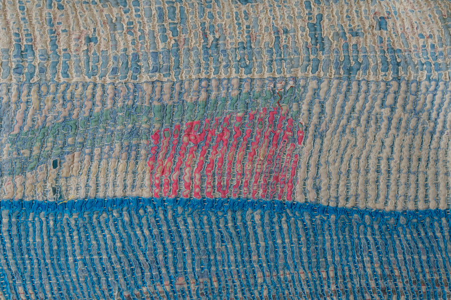 インド産　ヴィンテージ　カンタキルト　パッチワーク　手織り刺繍　手刺繍　ラリーキルト　ソファカバー　ヴィンテージ雑貨　民芸品　キルト専門店　amaleh