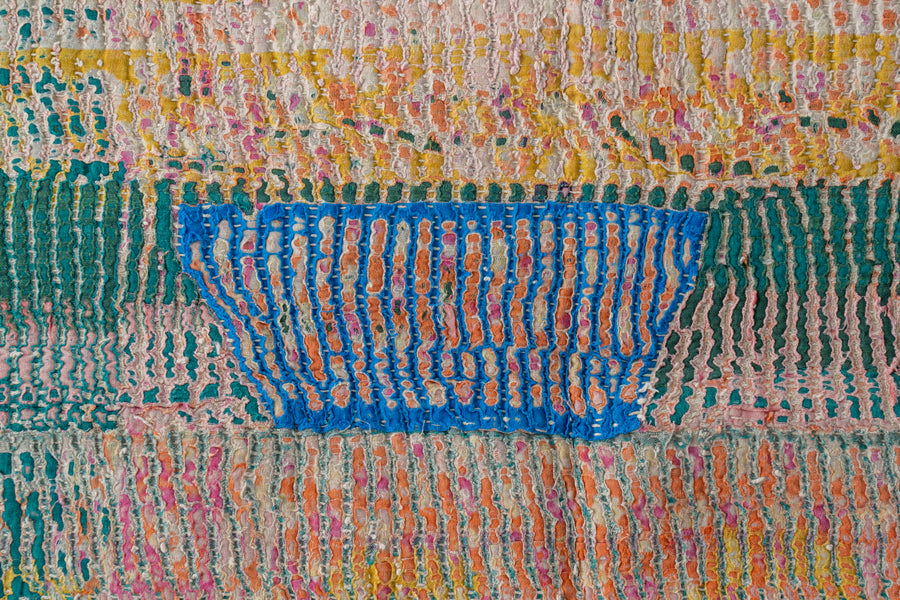 インド産　ヴィンテージ　カンタキルト　パッチワーク　手織り刺繍　手刺繍　ラリーキルト　ソファカバー　ヴィンテージ雑貨　民芸品　キルト専門店　amaleh