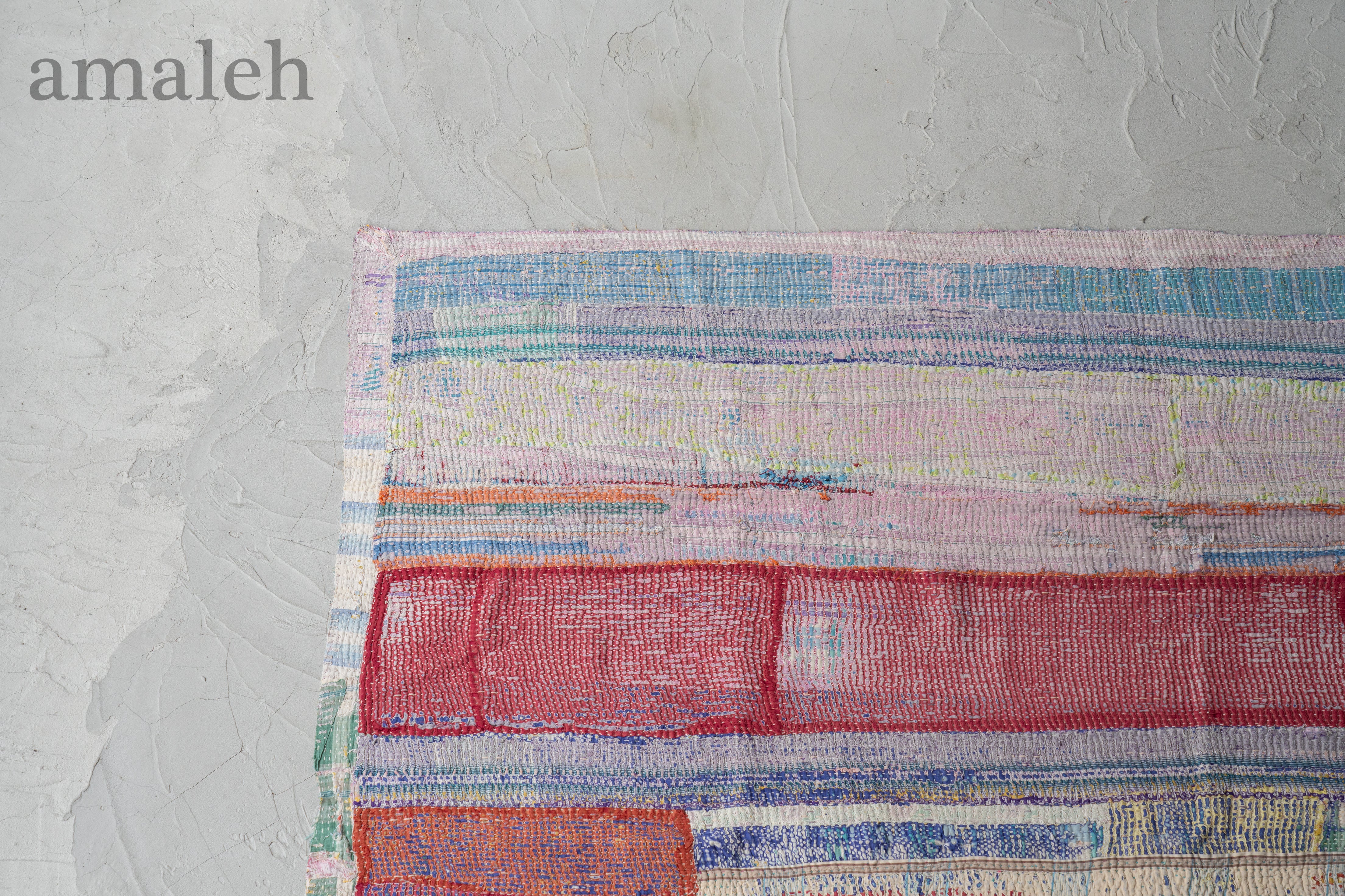 インドの手刺繍ヴィンテージカンタキルト・ラリーキルト-QUILT