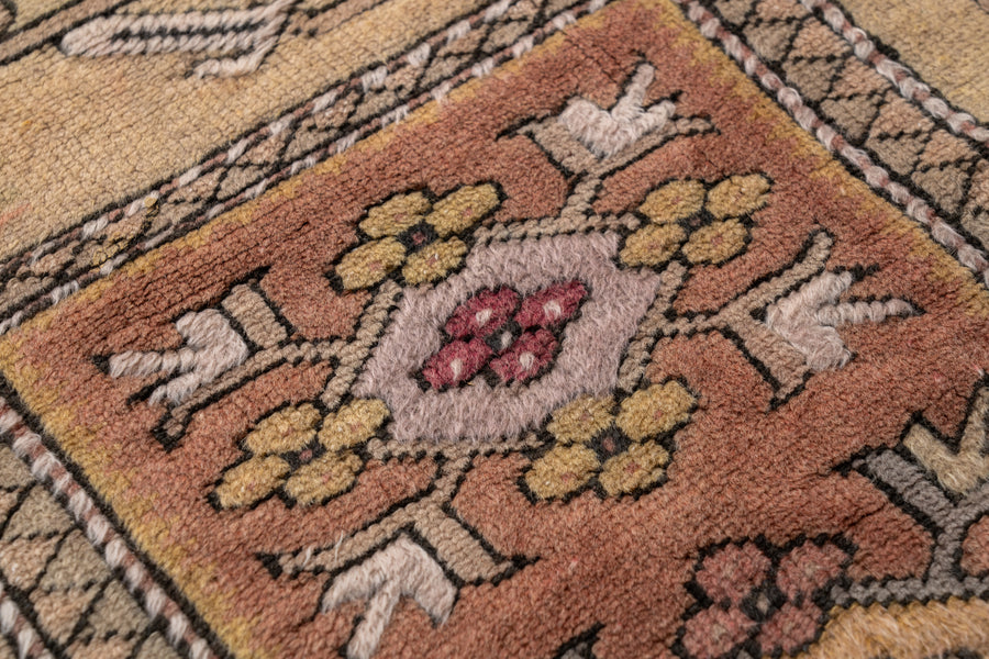 希少】1980s 大判！ トルコ製ヴィンテージラグ トゥルラグ