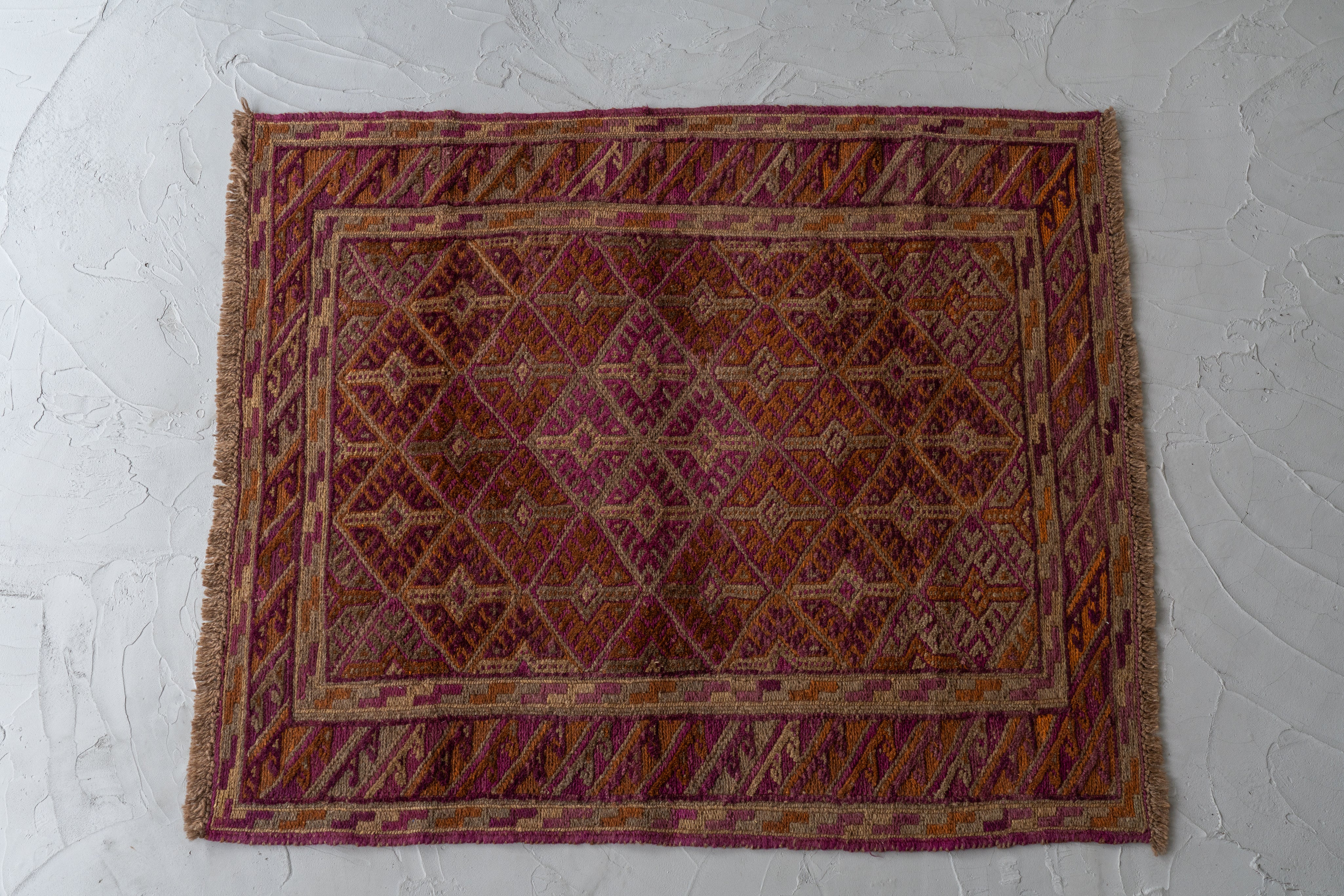 【希少】90s マシュワニ　ヴィンテージラグ アフガンラグ ミシュワニ 希少】90s マシュワニ ヴィンテージラグ アフガンラグ ミシュワニ