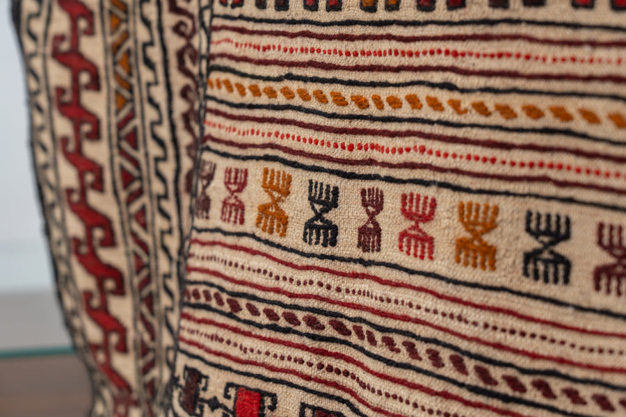 アフガニスタン産　2000年代　ヴィンテージラグ　バルーチ族　バルーチラグ　ヴィンテージキリム　トライバルラグ　手織り絨毯　柄が細かく織られた可愛いヴィンテージラグ　部族絨毯　海外インテリア　ヴィンテージラグ専門店amaleh　通販