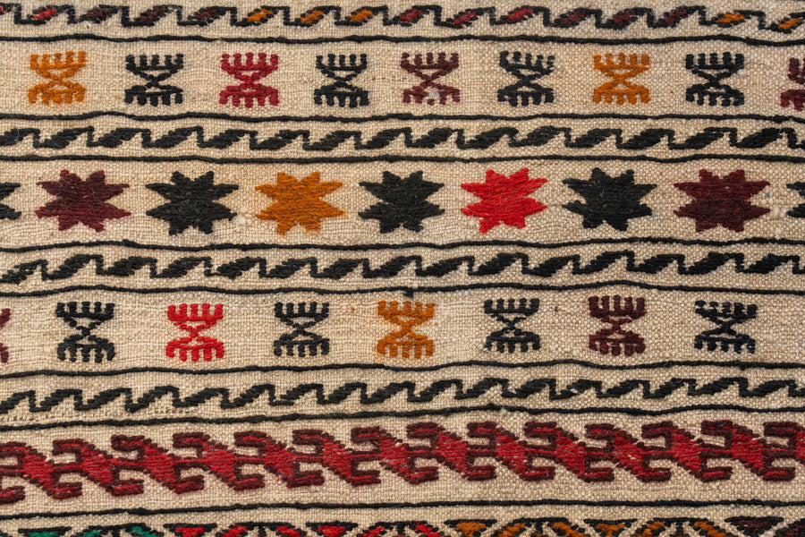 アフガニスタン産　2000年代　ヴィンテージラグ　バルーチ族　バルーチラグ　ヴィンテージキリム　トライバルラグ　手織り絨毯　柄が細かく織られた可愛いヴィンテージラグ　部族絨毯　海外インテリア　ヴィンテージラグ専門店amaleh　通販