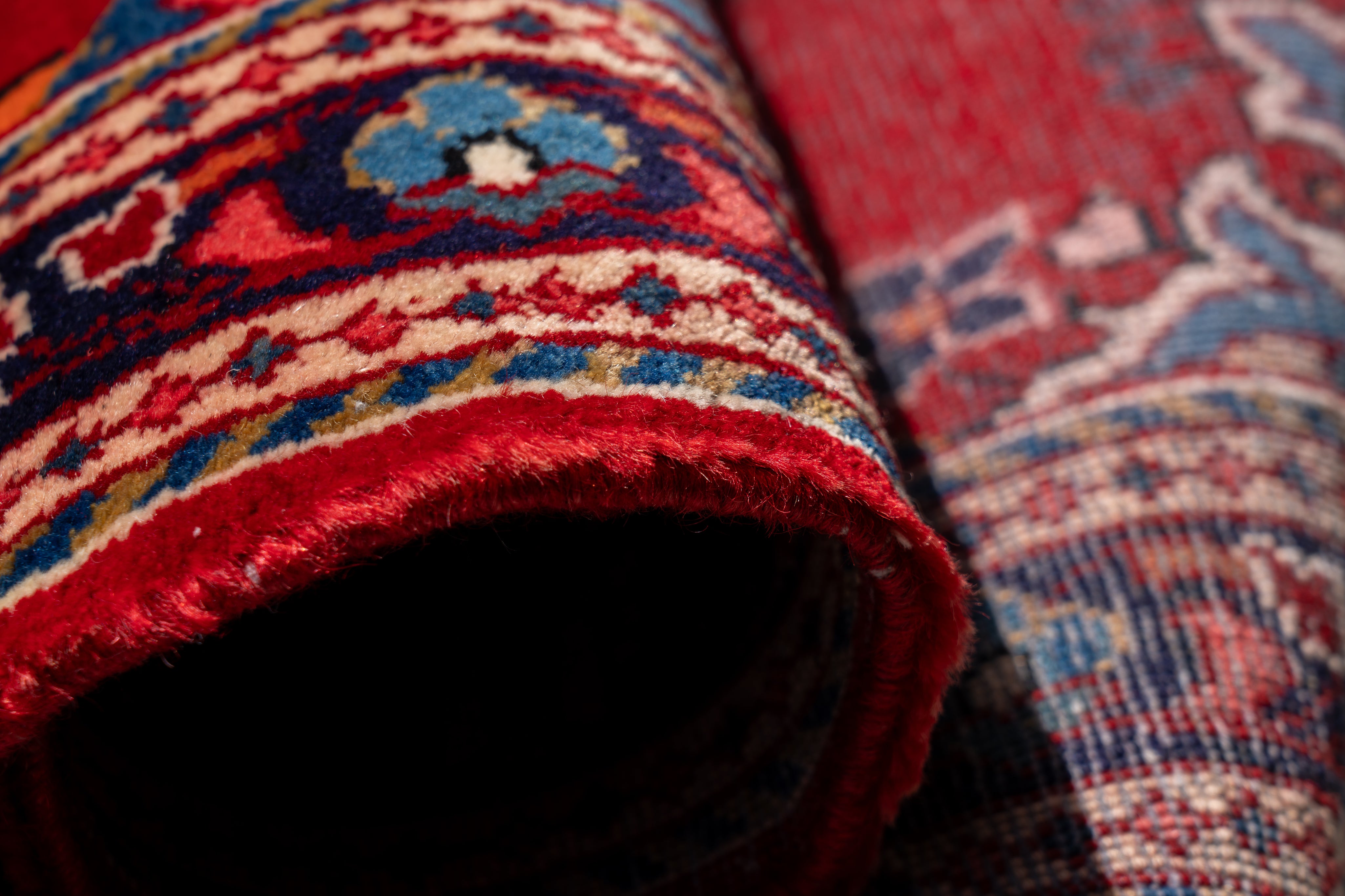 イラン産 1990年代 ヴィンテージラグ】ペルシャ絨毯 -ヴィンテージラグ