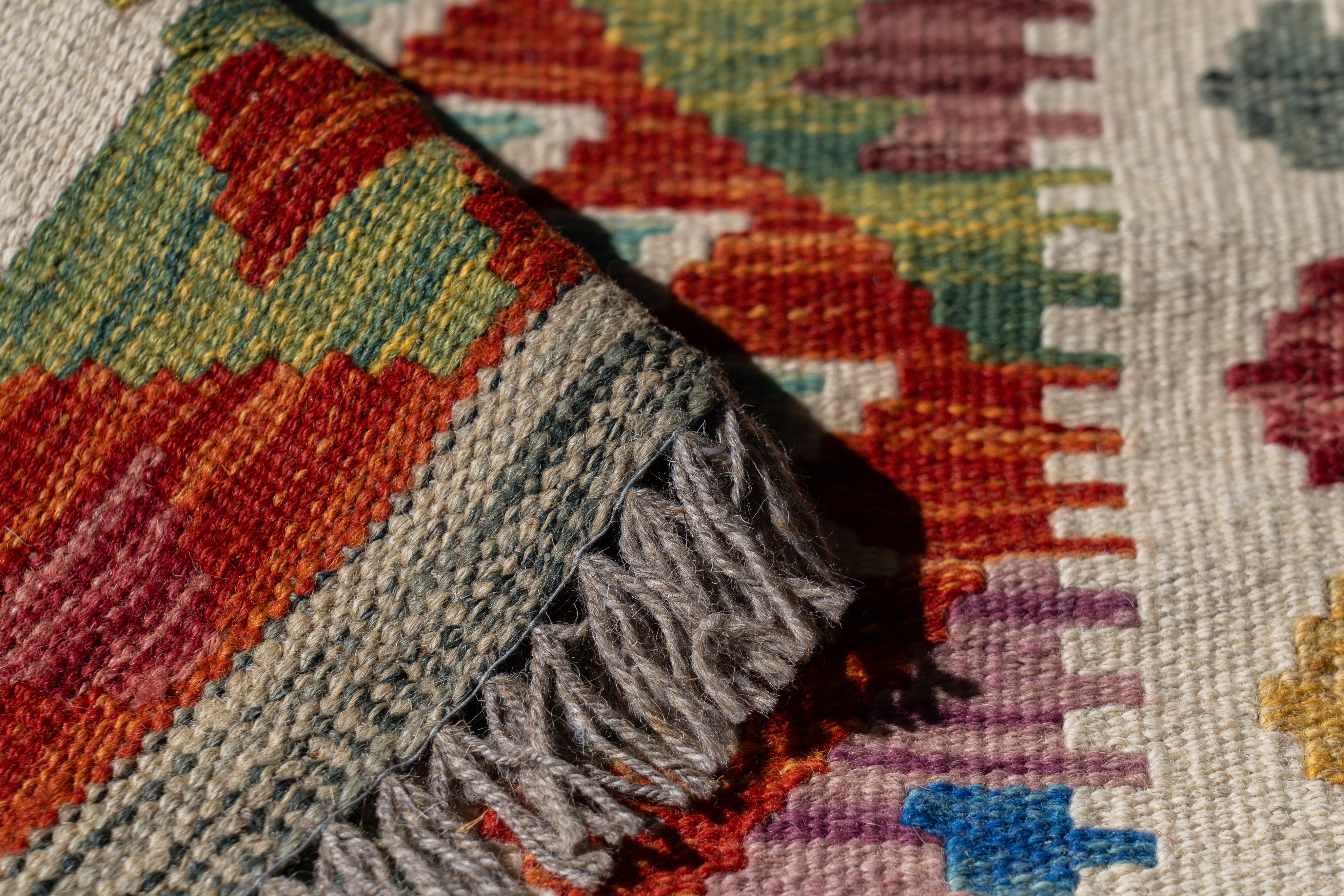 アフガニスタン産 2000年代 ヴィンテージラグ】ホドラングキリム