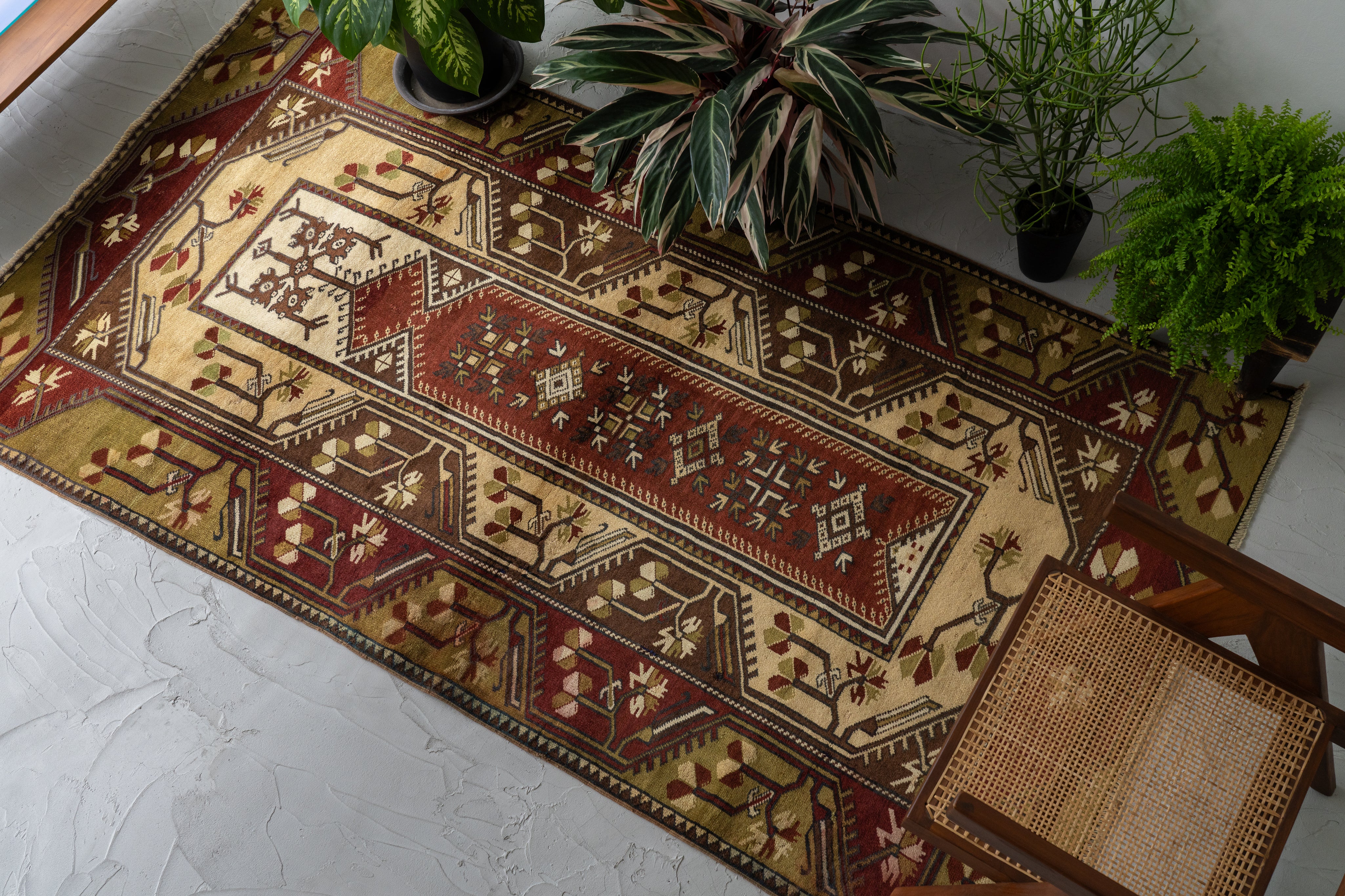 トルコ産 1980年代 トルコラグ】カイセリラグ-ヴィンテージラグ専門店