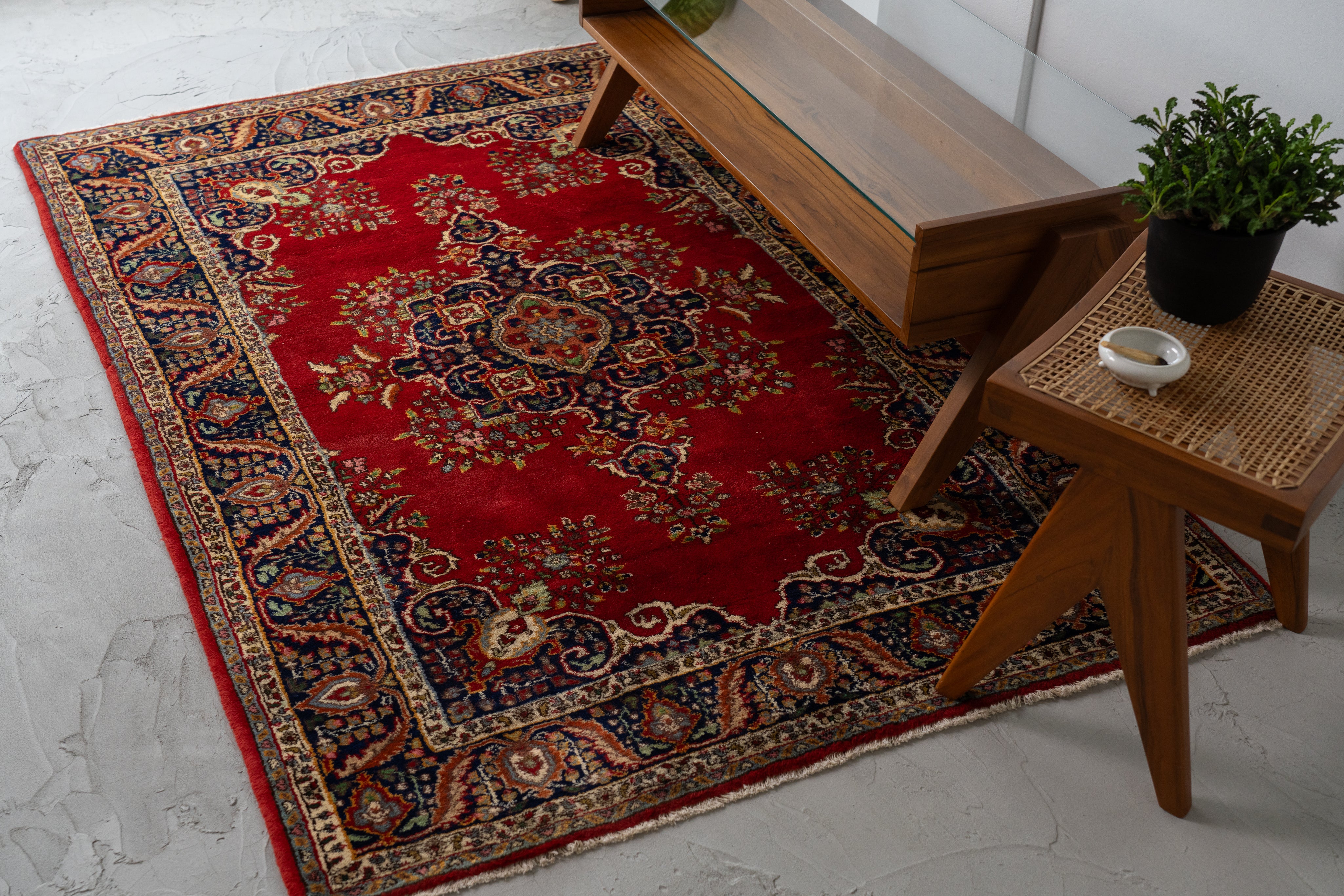 インド産 1990年代 ヴィンテージラグ】ギャッベ-ヴィンテージラグ専門