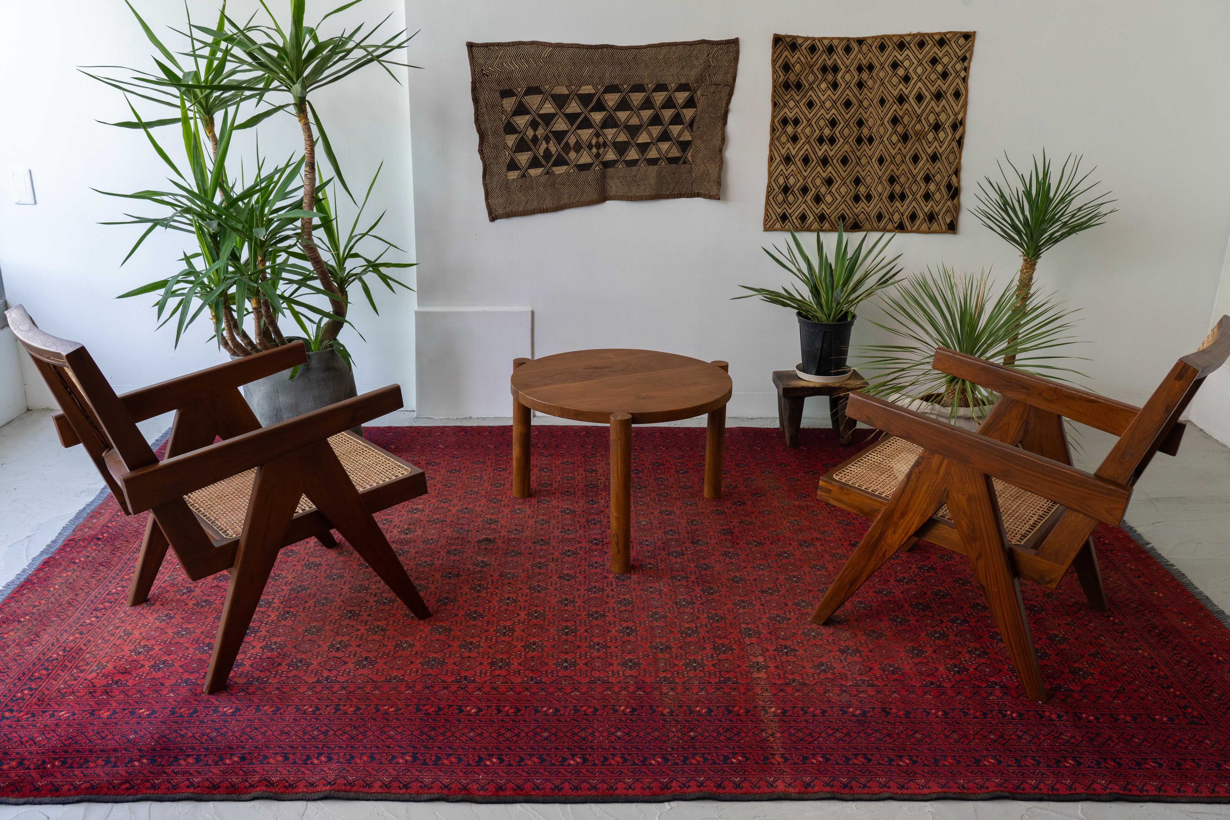 アフガニスタン産 1980年代 ヴィンテージラグ】トルクメンラグ