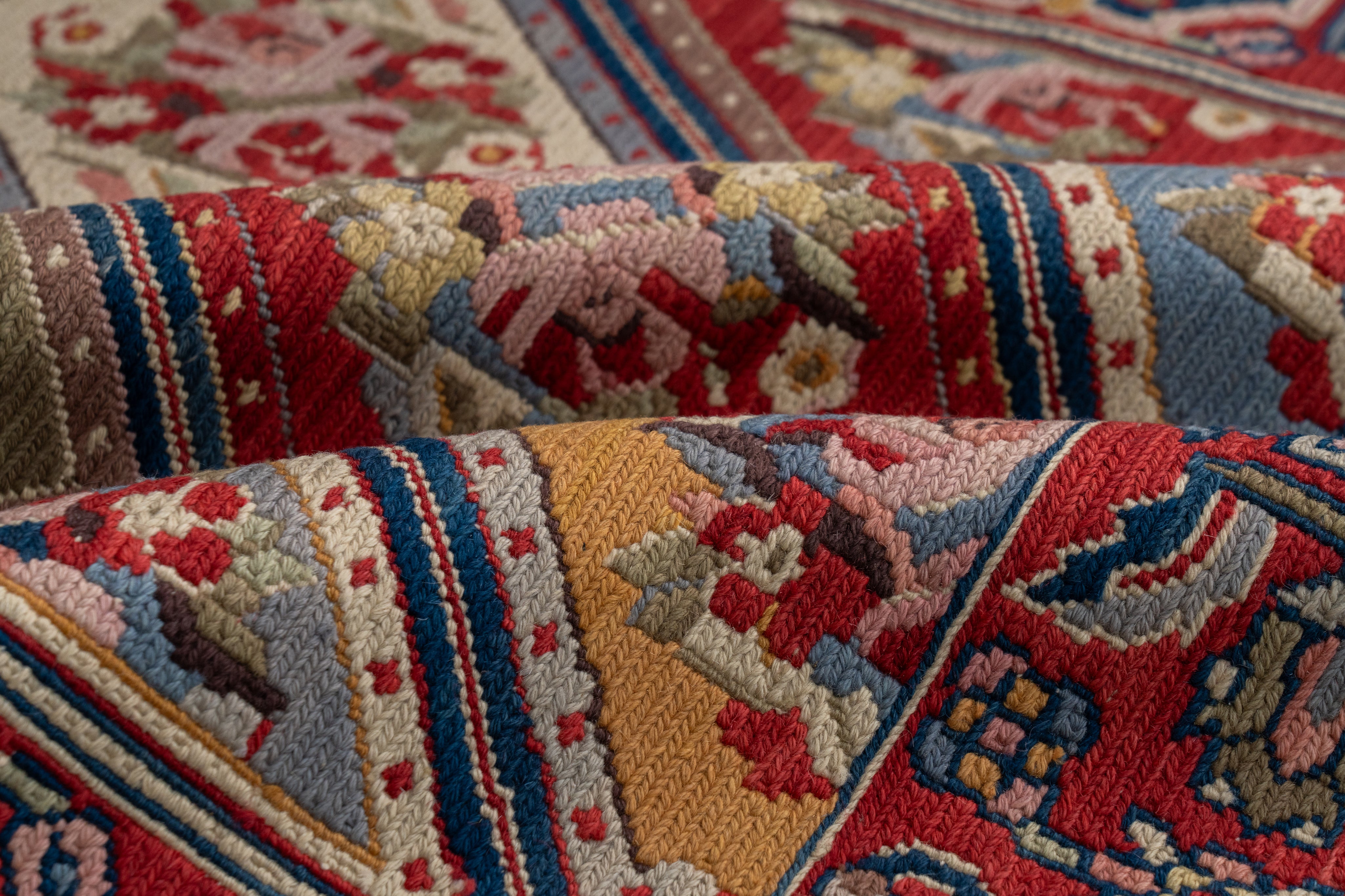 ブルガリア産 1980年代 ヴィンテージキリム】ヴィンテージラグ