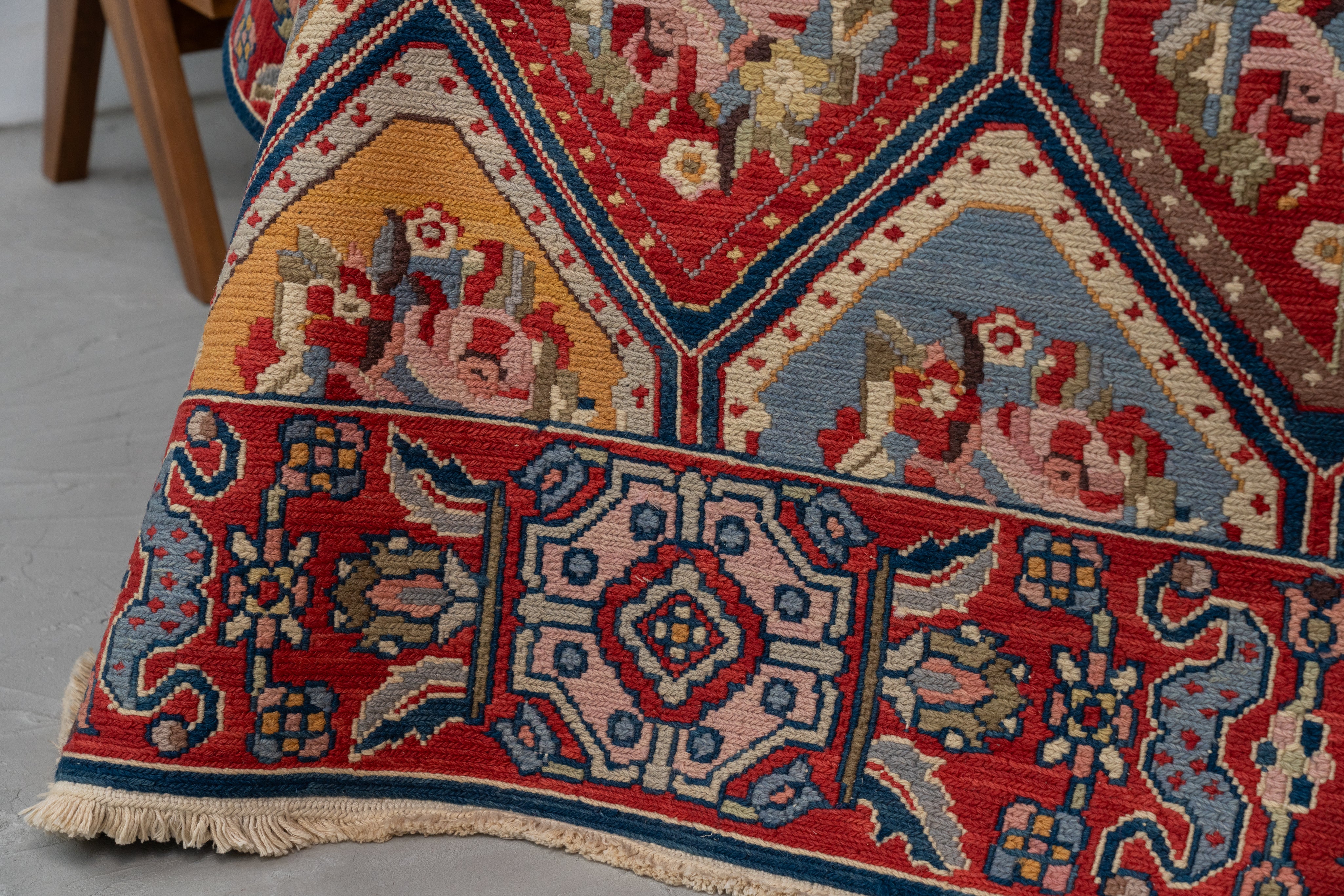 ブルガリア産 1980年代 ヴィンテージキリム】ヴィンテージラグ