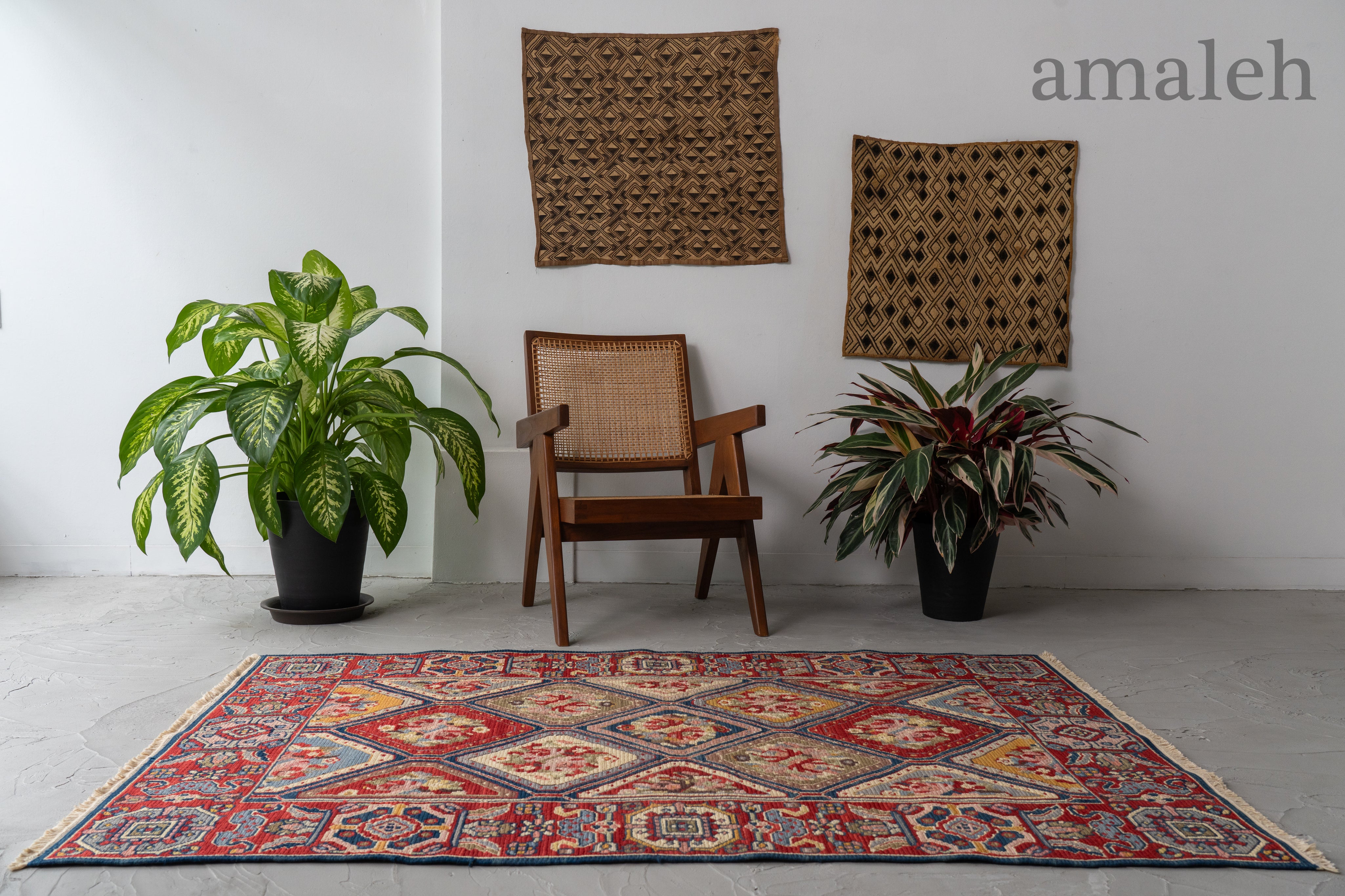 ブルガリア産 1980年代 ヴィンテージキリム】ヴィンテージラグ