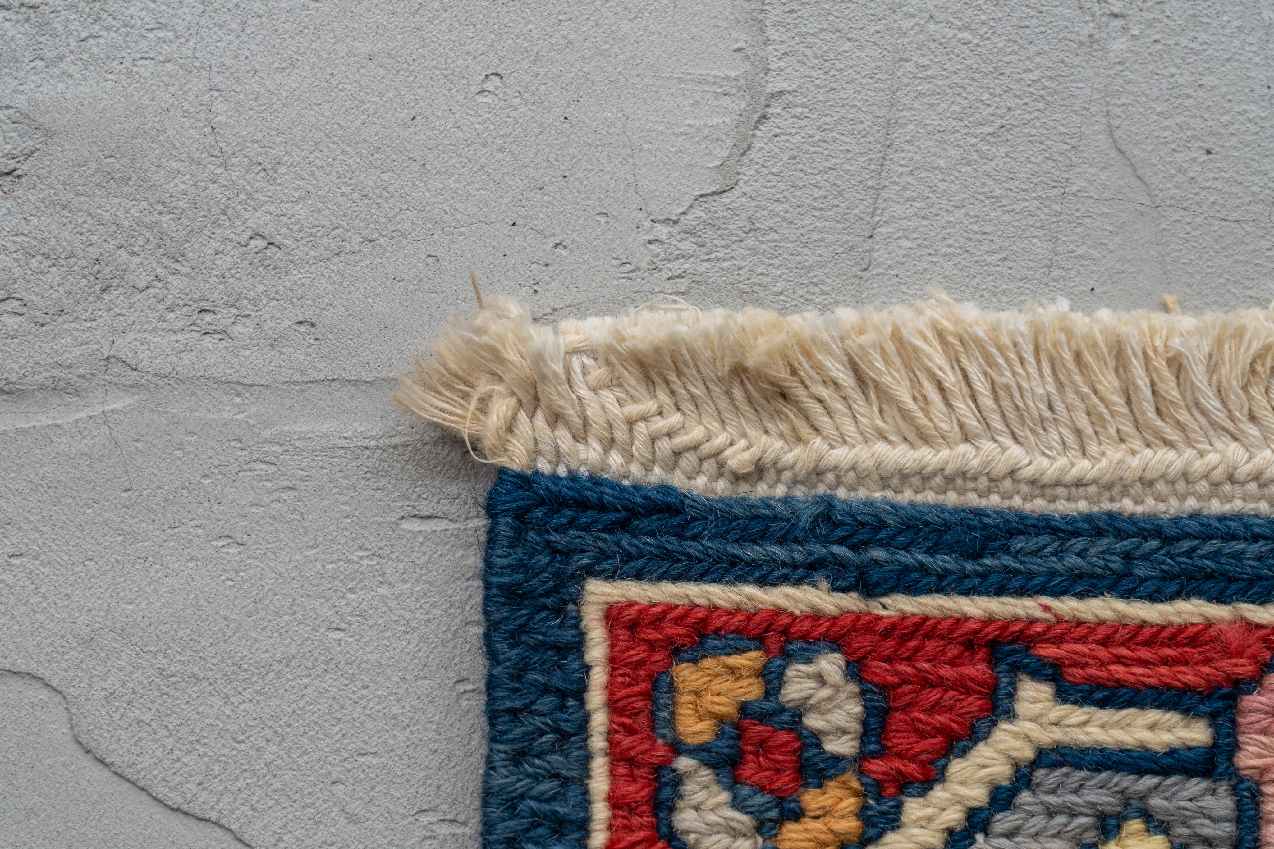 ブルガリア産 1980年代 ヴィンテージキリム】ヴィンテージラグ