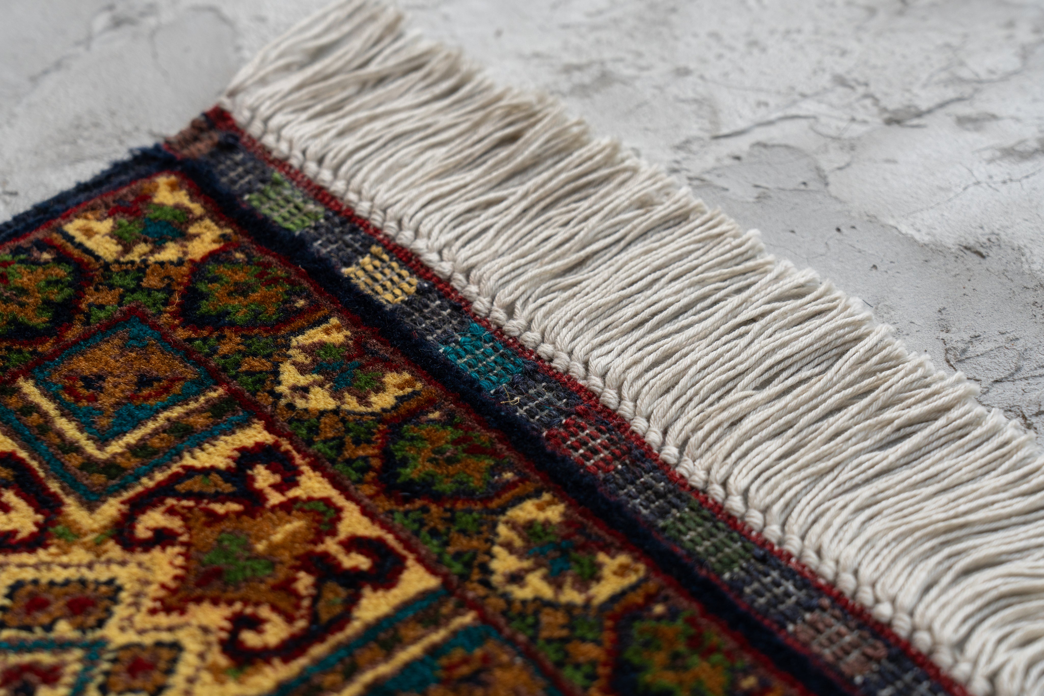 アフガニスタン産 2000年代 ヴィンテージラグ】トライバルラグ