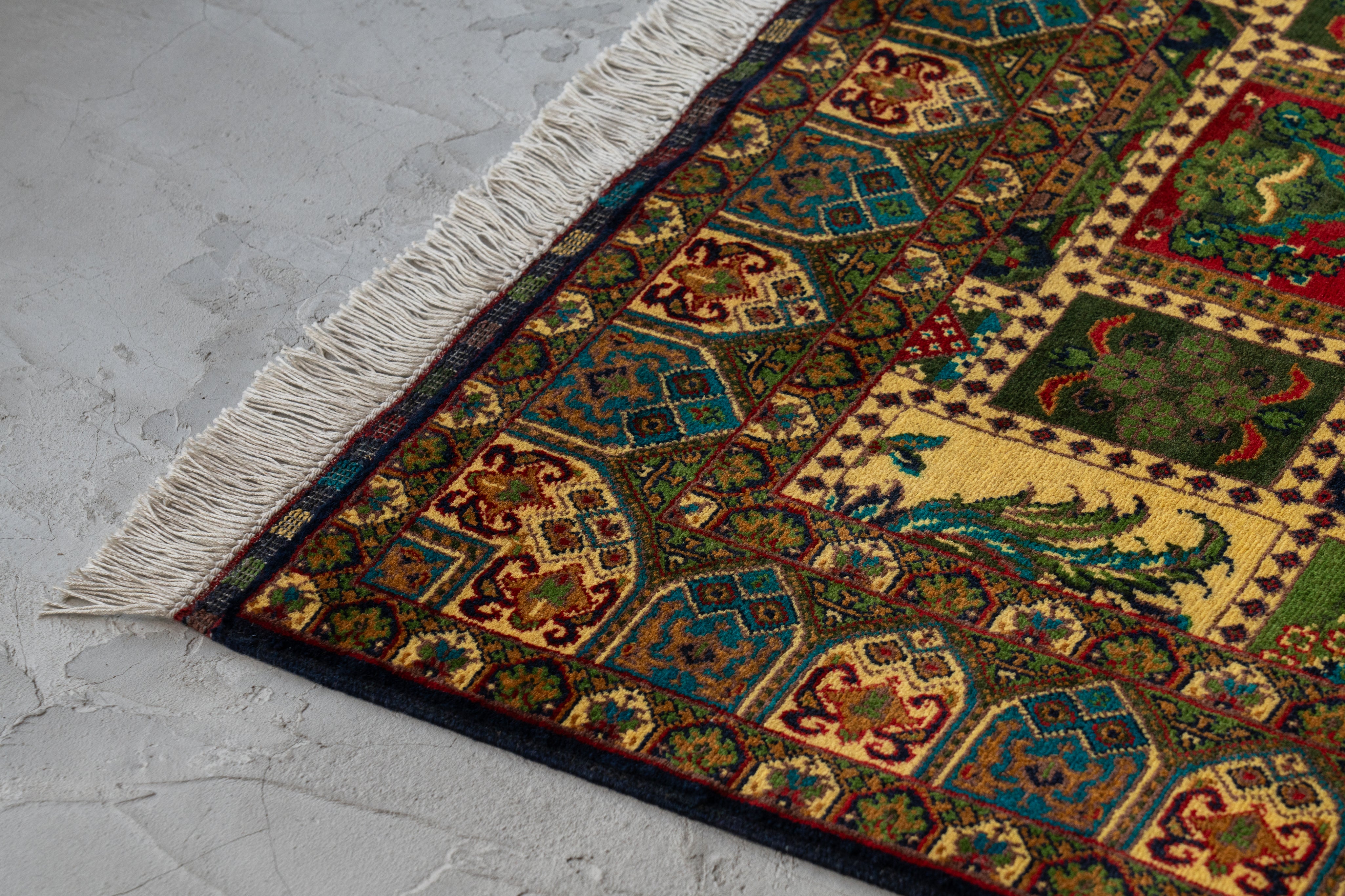 アフガニスタン産 2000年代 ヴィンテージラグ】トライバルラグ