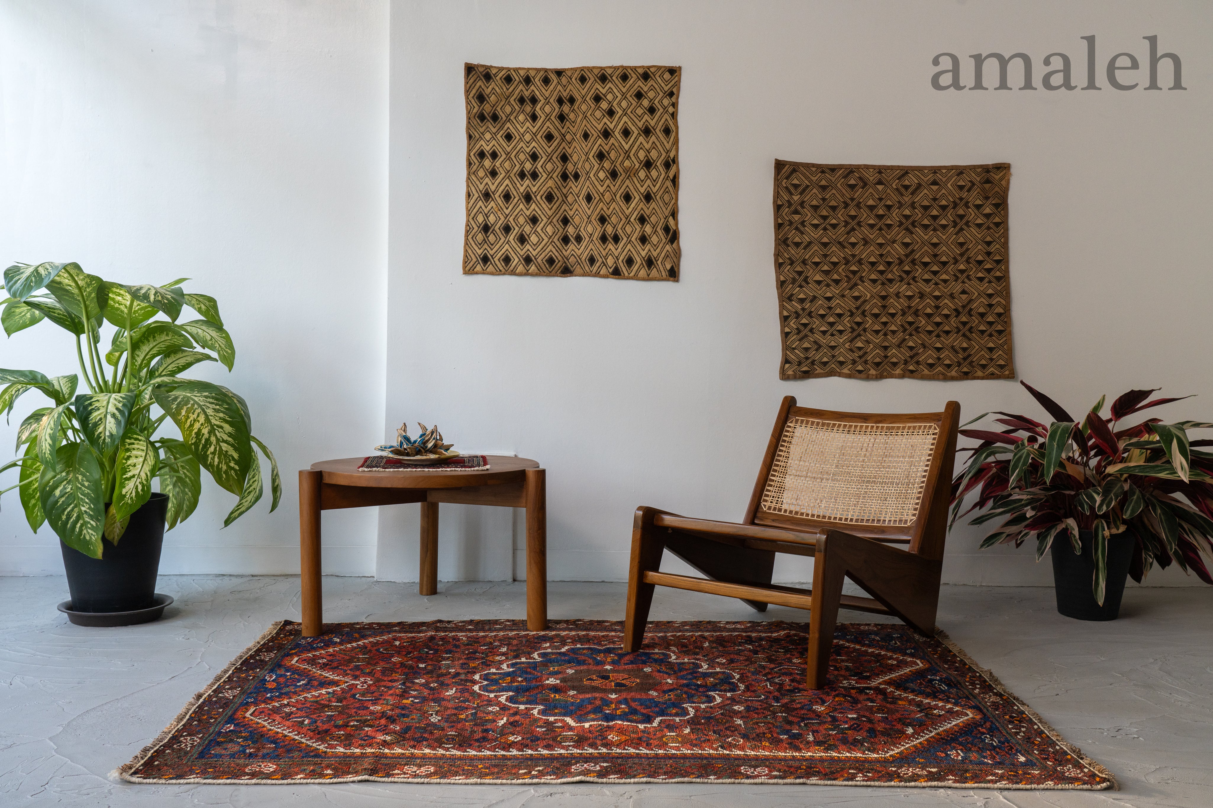 イラン産 1950年代 オールドラグ】ヴィンテージペルシャ絨毯