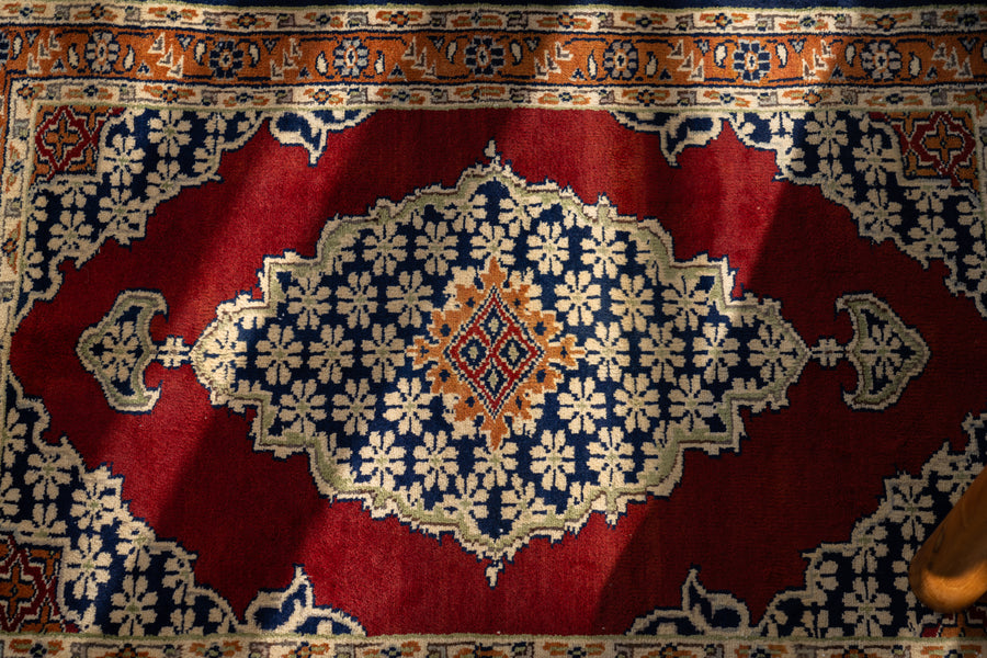 パキスタン産 1990年代 ヴィンテージラグ】パキスタンラグ