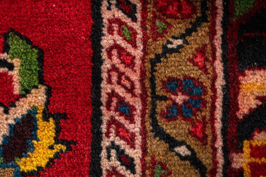 イラン産 1980年代 ヴィンテージペルシャラグ】手織り絨毯