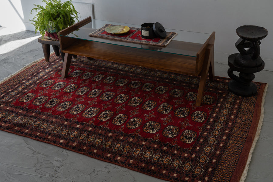 ヴィンテージパキスタンラグ ヴィンテージラグ トライバルラグ パキスタン 大判 ビンテージ