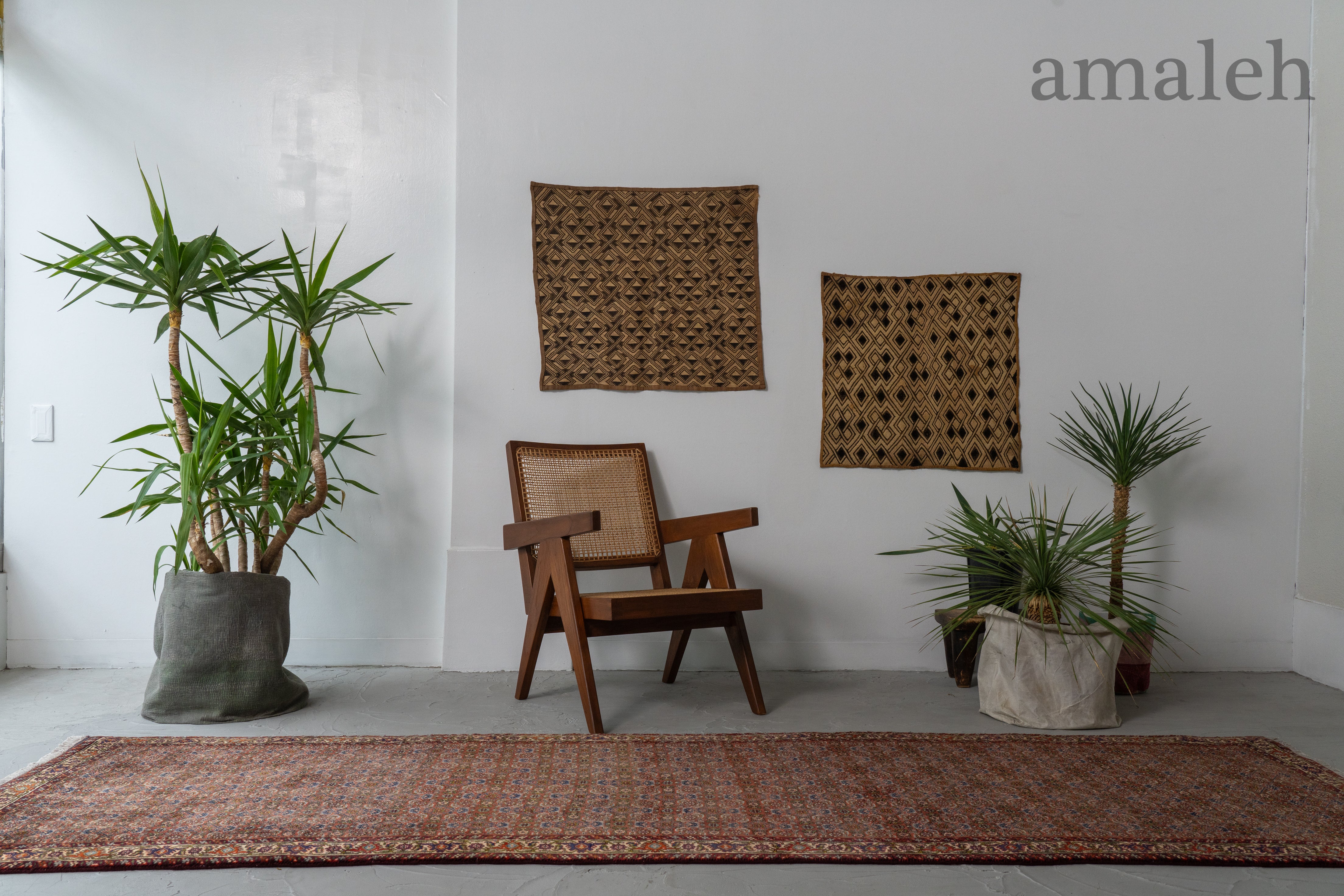 トライバルラグ 158×102cm 手織り 絨毯 カーペット ヴィンテージ ラグ