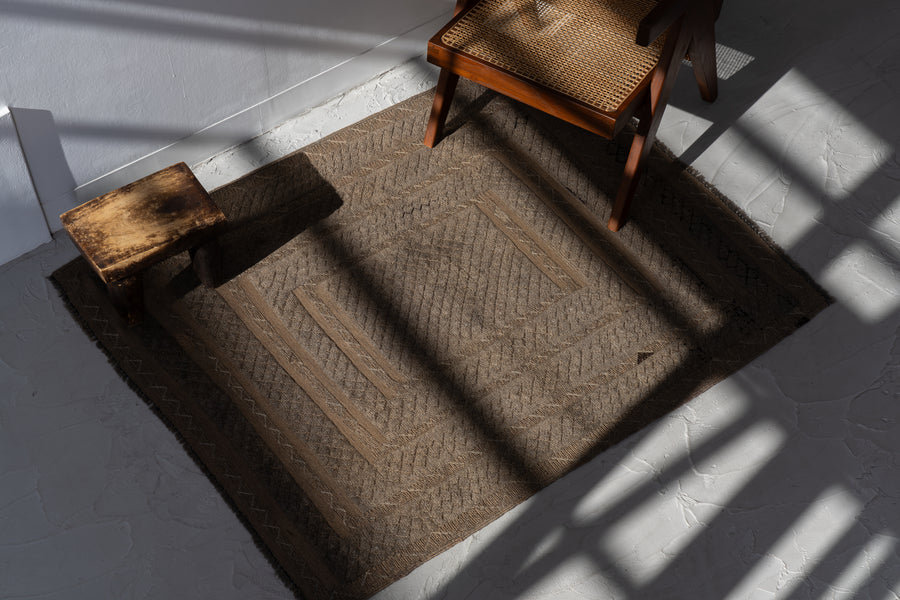 アフガニスタン産 1990年代 マシュワニラグ】トライバルラグ