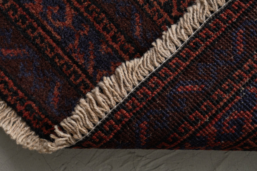 アフガニスタン産 1990年代 バルーチラグ】トライバルラグ