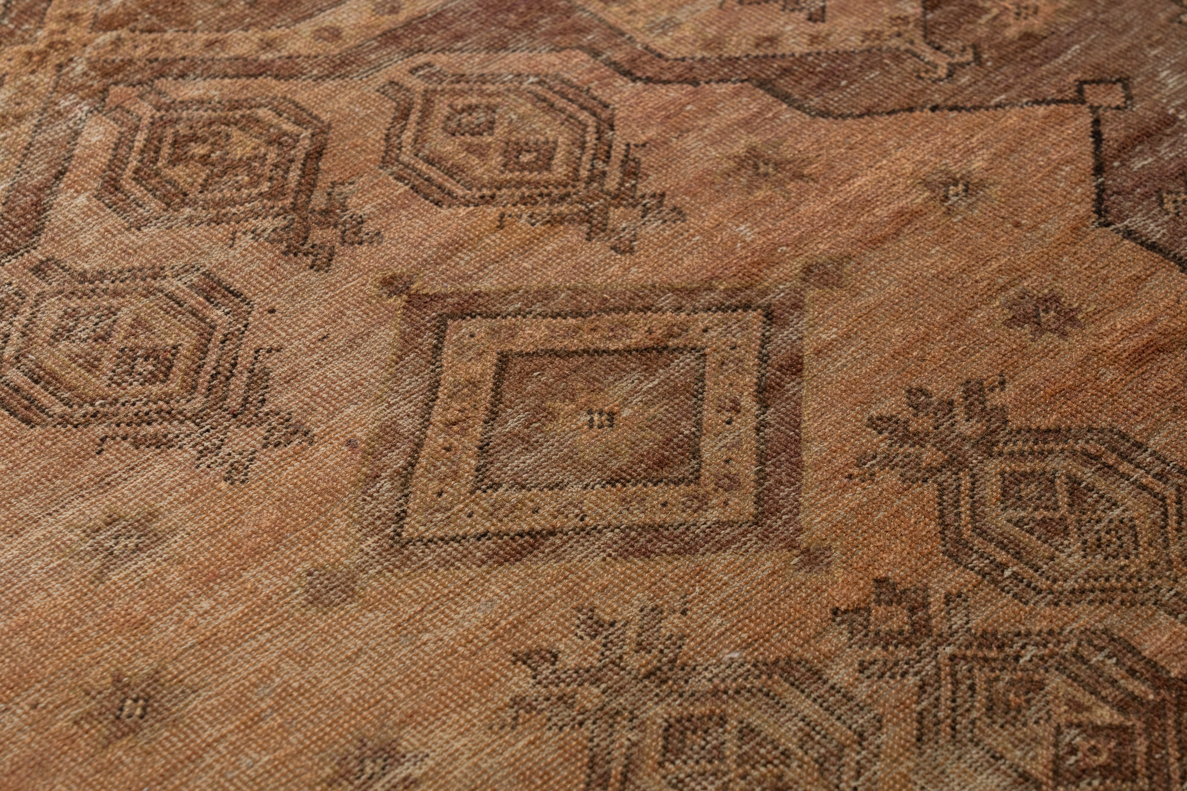 イラン産 1940年代 トライバルラグ】ペルシャ絨毯-ヴィンテージラグ